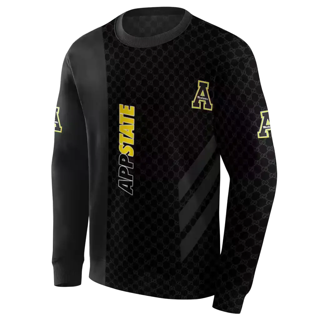 appalachian state mountaineers monogram pattern black hoodie new arrival appalachian state mountaineers monogram pattern black hoodie new arrival