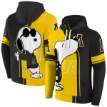 appalachian state mountaineers playful snoopy black hoodie best selling
