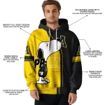 appalachian state mountaineers playful snoopy black hoodie best selling