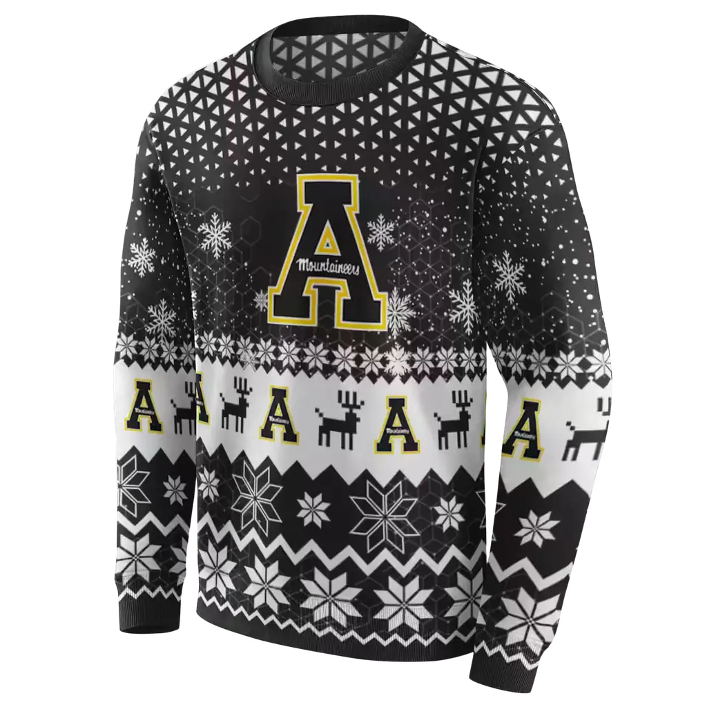 appalachian state mountaineers reindeer motif black hoodie new arrival appalachian state mountaineers reindeer motif black hoodie new arrival