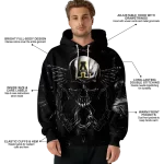 appalachian state mountaineers skull artwork black hoodie best selling