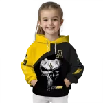 appalachian state mountaineers skull punisher gold black hoodie best selling
