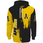 appalachian state mountaineers splatter effect black hoodie best selling