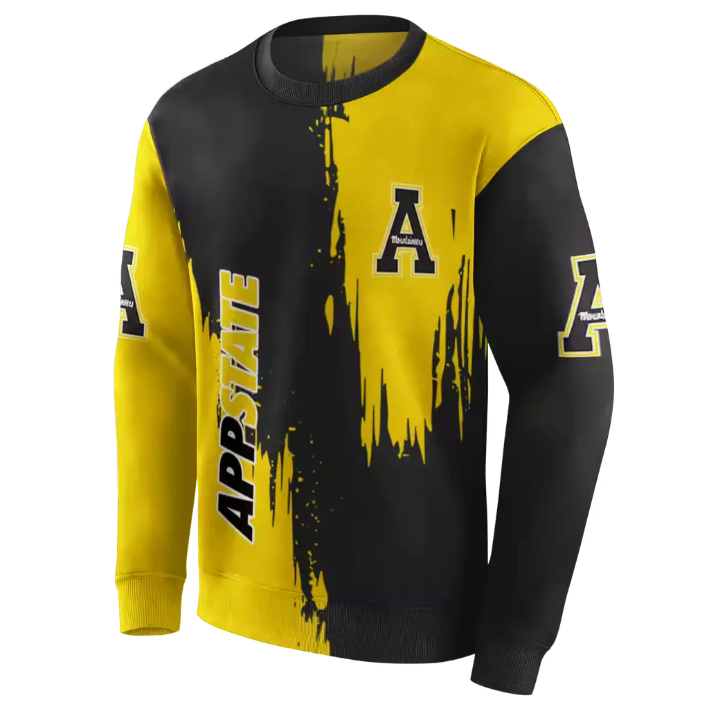 appalachian state mountaineers splatter effect black hoodie new arrival appalachian state mountaineers splatter effect black hoodie new arrival