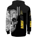 appalachian state mountaineers sugar skull black hoodie best selling