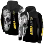 appalachian state mountaineers sugar skull black hoodie best selling