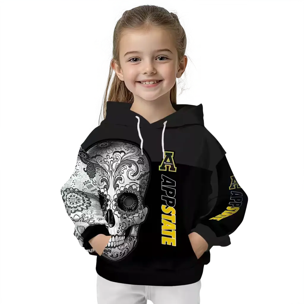 appalachian state mountaineers sugar skull black hoodie top rated appalachian state mountaineers sugar skull black hoodie top rated