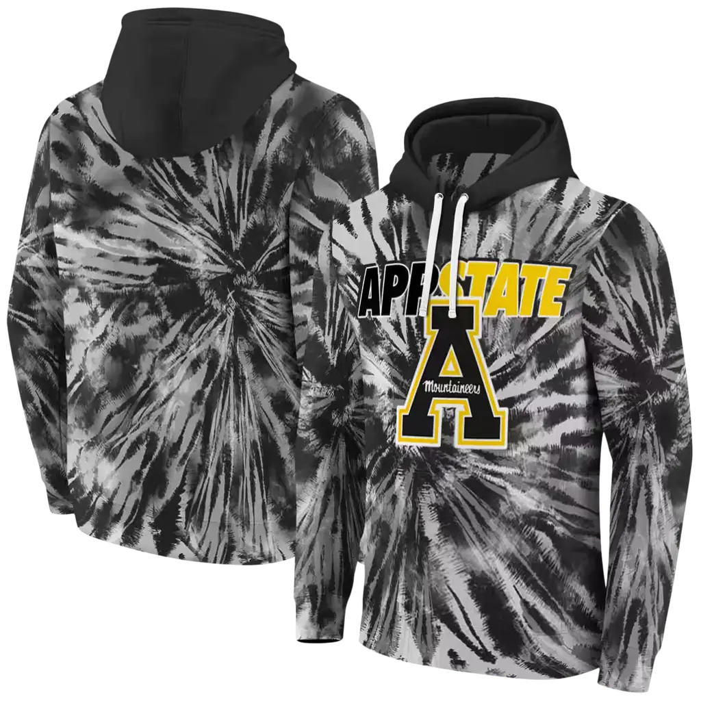 appalachian state mountaineers tie dye pattern black hoodie fashion forward appalachian state mountaineers tie dye pattern black hoodie fashion forward