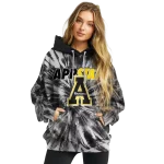 appalachian state mountaineers tie dye pattern black hoodie best selling