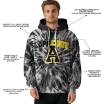 appalachian state mountaineers tie dye pattern black hoodie best selling