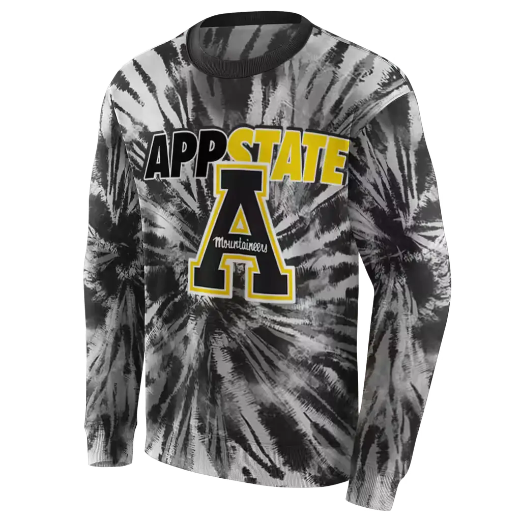 appalachian state mountaineers tie dye pattern black hoodie new arrival appalachian state mountaineers tie dye pattern black hoodie new arrival
