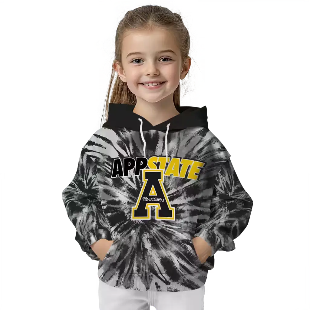appalachian state mountaineers tie dye pattern black hoodie top rated appalachian state mountaineers tie dye pattern black hoodie top rated