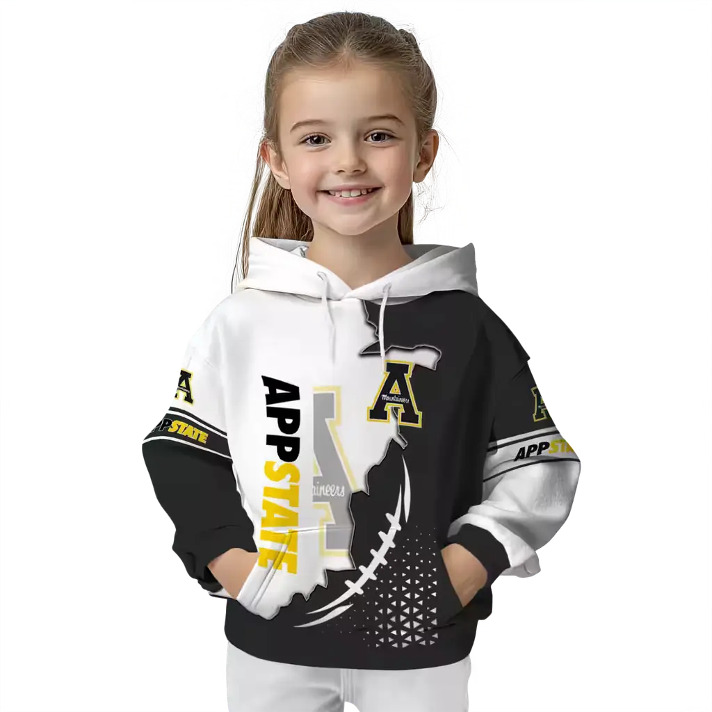 appalachian state mountaineers triangular pattern black white hoodie top rated appalachian state mountaineers triangular pattern black white hoodie top rated