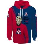 arizona wildcats achmed skull red hoodie best selling