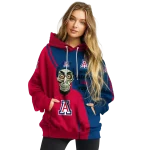 arizona wildcats achmed skull red hoodie best selling