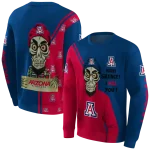 arizona wildcats achmed skull red hoodie best selling