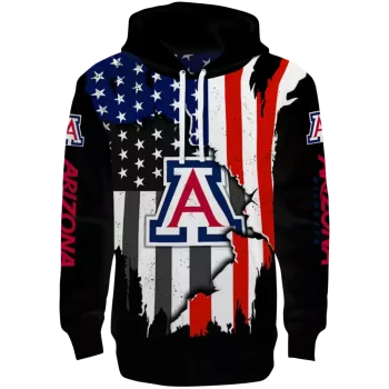 arizona wildcats american pride black hoodie best selling