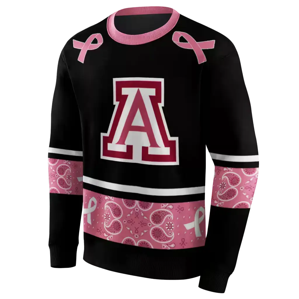 arizona wildcats awareness ribbon black pink hoodie new arrival arizona wildcats awareness ribbon black pink hoodie new arrival
