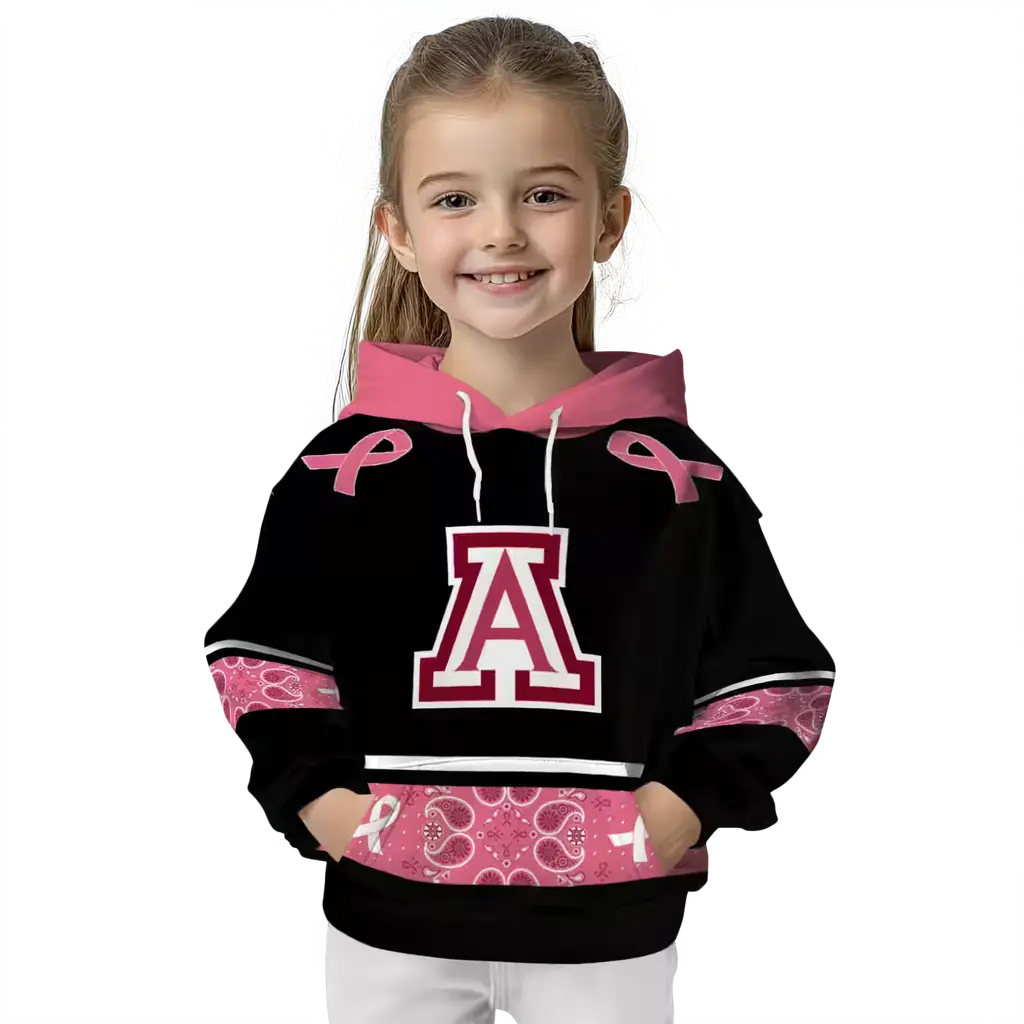 arizona wildcats awareness ribbon black pink hoodie top rated arizona wildcats awareness ribbon black pink hoodie top rated