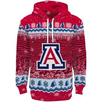 arizona wildcats christmas trees red hoodie best selling