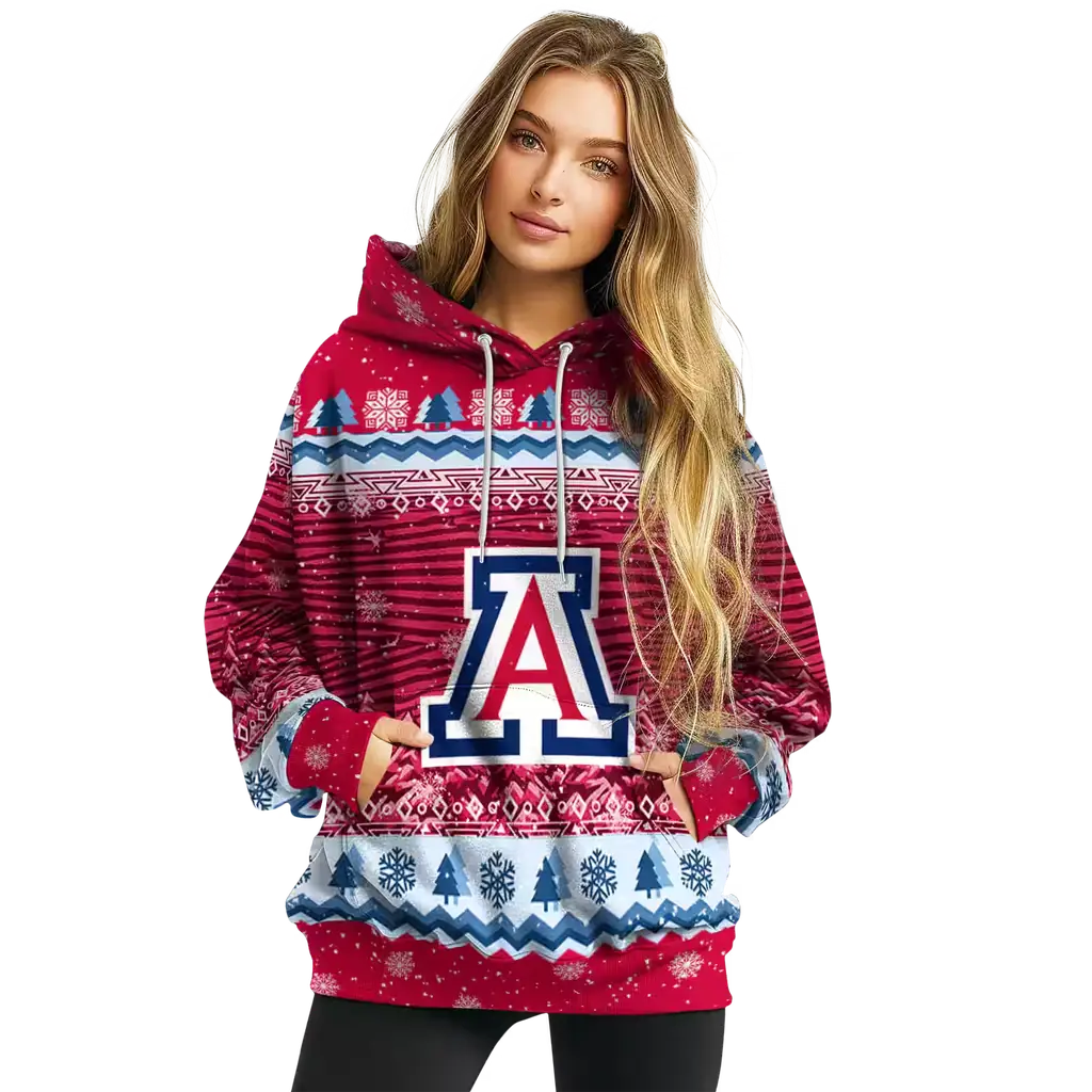 arizona wildcats christmas trees red hoodie high quality arizona wildcats christmas trees red hoodie high quality