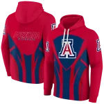 arizona wildcats concentric lines red black hoodie best selling