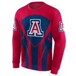 arizona wildcats concentric lines red black hoodie best selling