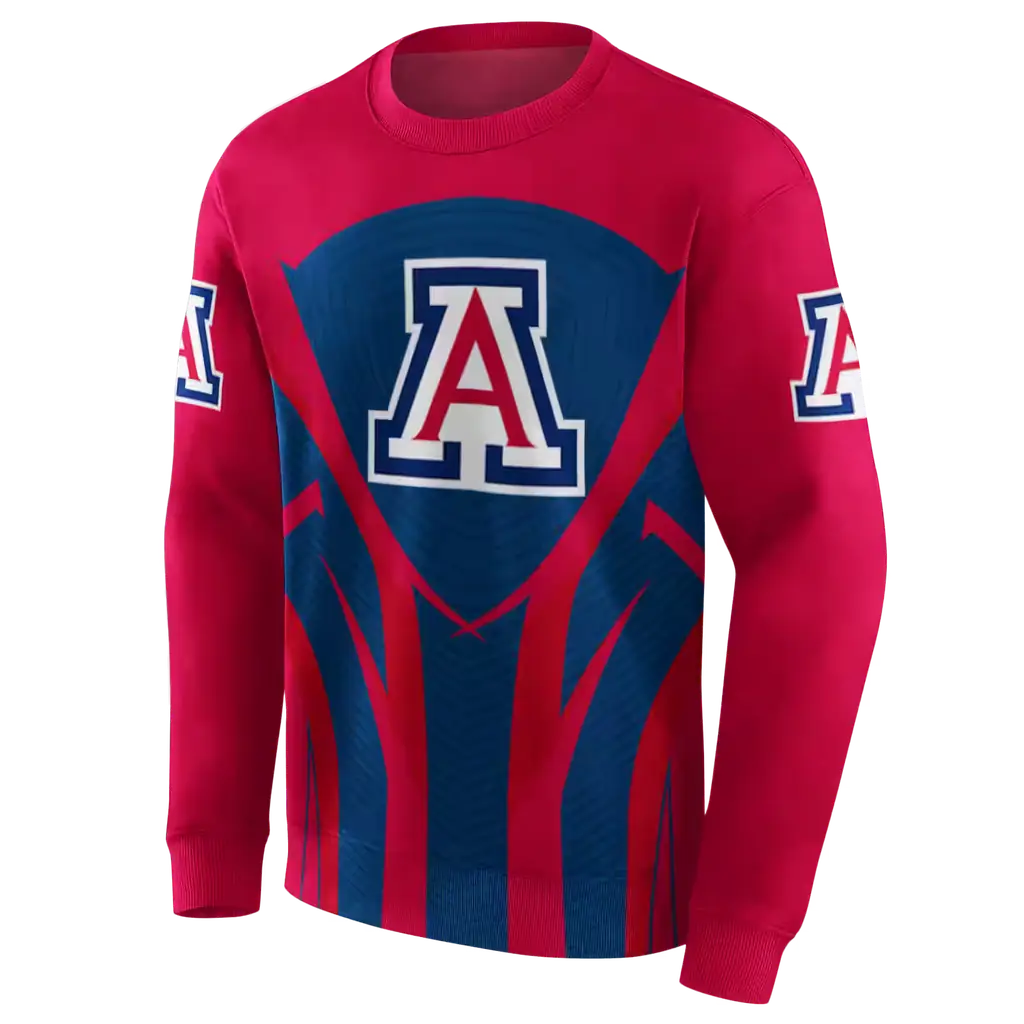 arizona wildcats concentric lines red black hoodie new arrival arizona wildcats concentric lines red black hoodie new arrival