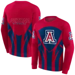 arizona wildcats concentric lines red black hoodie best selling