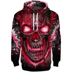 arizona wildcats demonic skull red black hoodie best selling