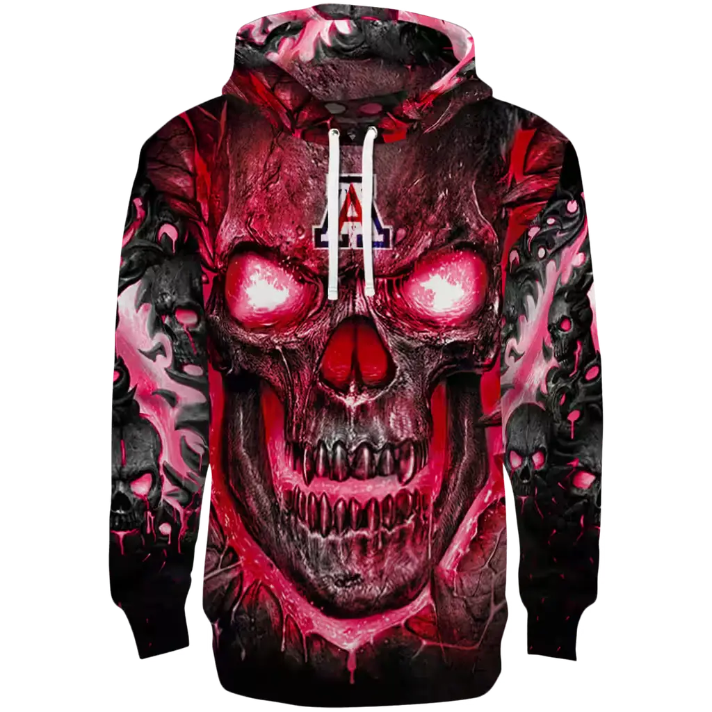 arizona wildcats demonic skull red black hoodie best selling arizona wildcats demonic skull red black hoodie best selling