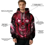 arizona wildcats demonic skull red black hoodie best selling
