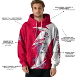 arizona wildcats dynamic slash red white hoodie best selling