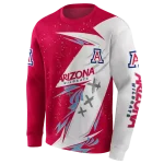 arizona wildcats dynamic slash red white hoodie best selling