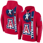arizona wildcats football heartbeat red hoodie best selling