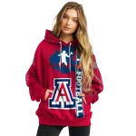 arizona wildcats football heartbeat red hoodie best selling