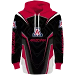 arizona wildcats futuristic pattern red black hoodie best selling