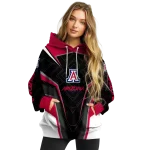 arizona wildcats futuristic pattern red black hoodie best selling