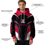 arizona wildcats futuristic pattern red black hoodie best selling