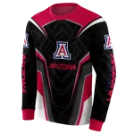 arizona wildcats futuristic pattern red black hoodie best selling