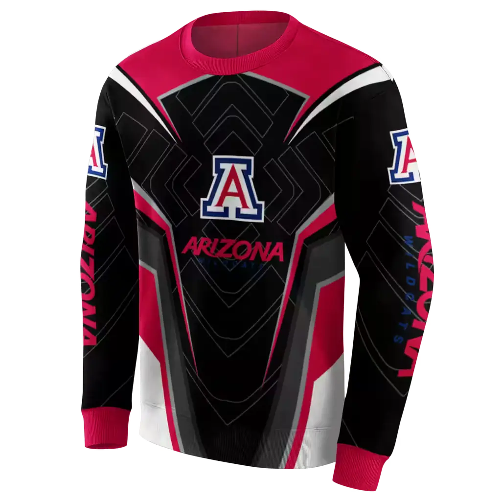 arizona wildcats futuristic pattern red black hoodie new arrival arizona wildcats futuristic pattern red black hoodie new arrival
