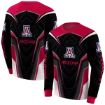 arizona wildcats futuristic pattern red black hoodie best selling