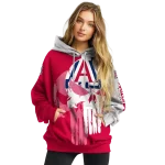 arizona wildcats graphic punisher red white hoodie best selling
