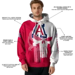 arizona wildcats graphic punisher red white hoodie best selling