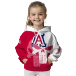arizona wildcats graphic punisher red white hoodie best selling
