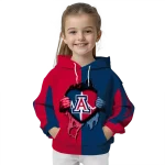arizona wildcats heartbeat graphic red hoodie best selling