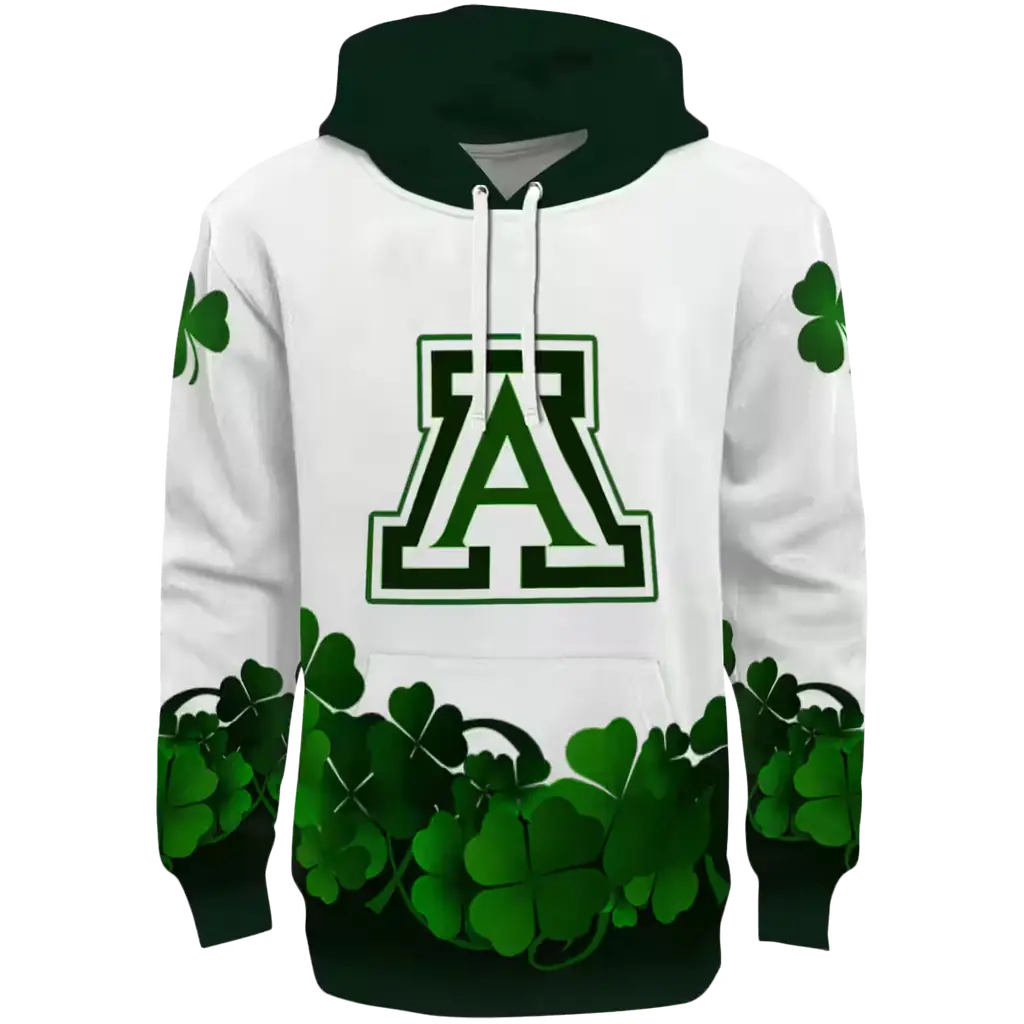 arizona wildcats lucky motif white green hoodie best selling arizona wildcats lucky motif white green hoodie best selling