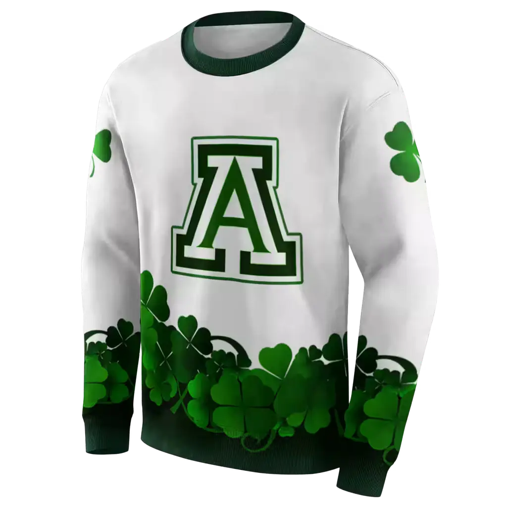 arizona wildcats lucky motif white green hoodie new arrival arizona wildcats lucky motif white green hoodie new arrival