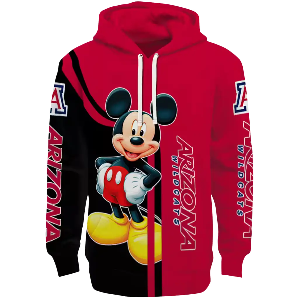 arizona wildcats mickey mouse red black hoodie best selling arizona wildcats mickey mouse red black hoodie best selling