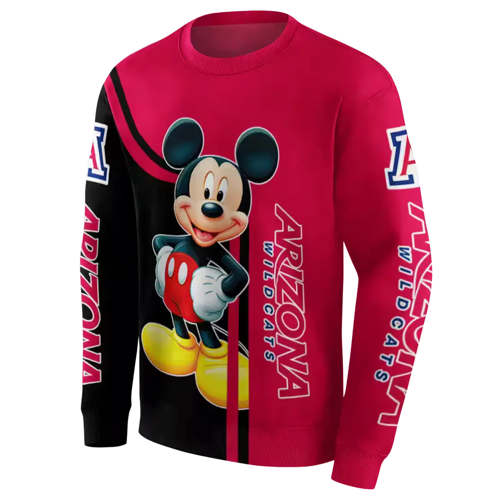 arizona wildcats mickey mouse red black hoodie new arrival arizona wildcats mickey mouse red black hoodie new arrival